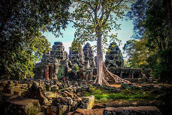 Soloppgang over det praktfulle Angkor Wat tempelkompleks i Siem Reap, Kambodsja, foto 23 | wizardtrip