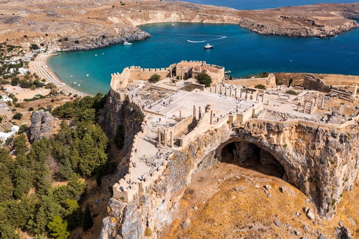 Naturskjønn båttur til Lindos landsby på Rhodos, Hellas, med badestopp, foto 6 | wizardtrip