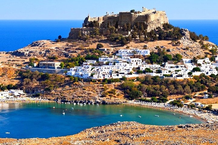 Naturskjønn båttur til Lindos landsby på Rhodos, Hellas, med badestopp, foto 8 | wizardtrip