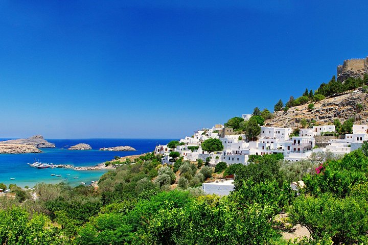 Naturskjønn båttur til Lindos landsby på Rhodos, Hellas, med badestopp, foto 16 | wizardtrip