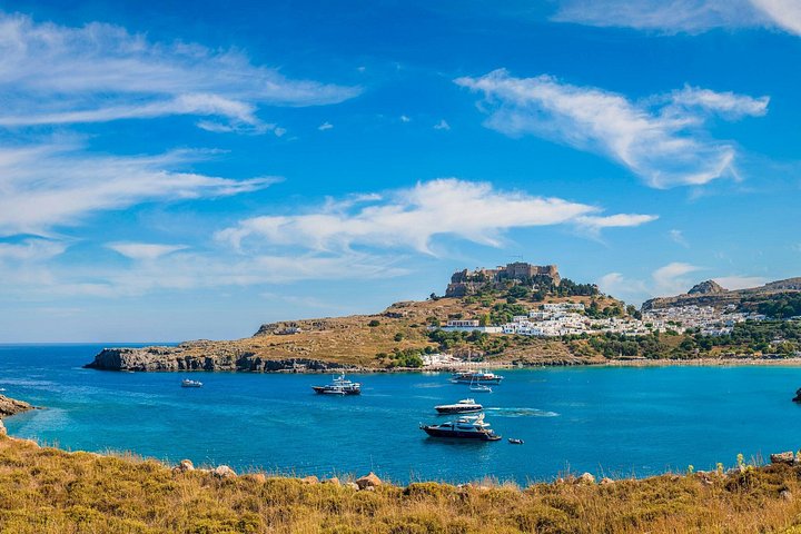 Naturskjønn båttur til Lindos landsby på Rhodos, Hellas, med badestopp, foto 18 | wizardtrip