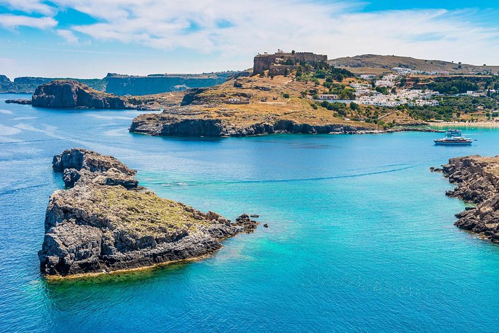 Naturskjønn båttur til Lindos landsby på Rhodos, Hellas, med badestopp, foto 19 | wizardtrip