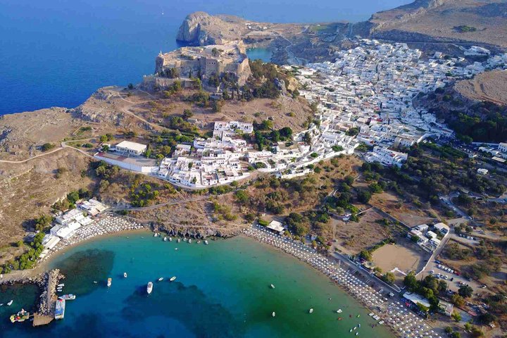 Naturskjønn båttur til Lindos landsby på Rhodos, Hellas, med badestopp, foto 30 | wizardtrip