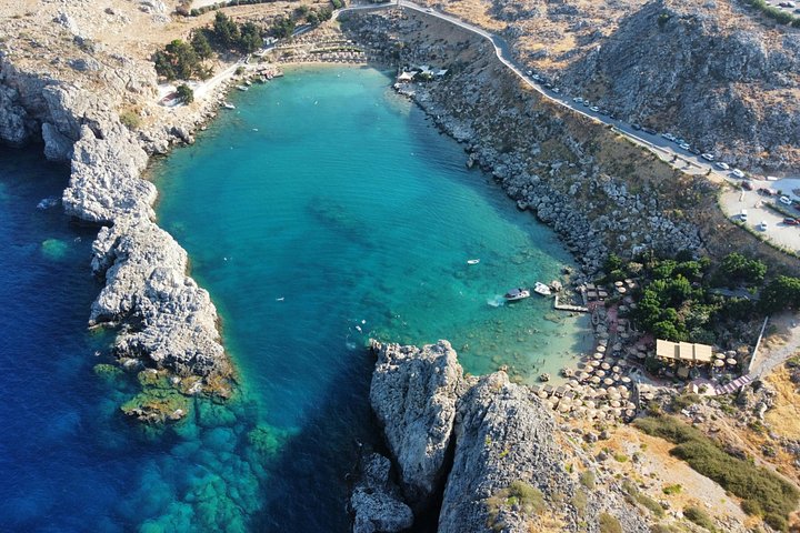 Naturskjønn båttur til Lindos landsby på Rhodos, Hellas, med badestopp, foto 36 | wizardtrip