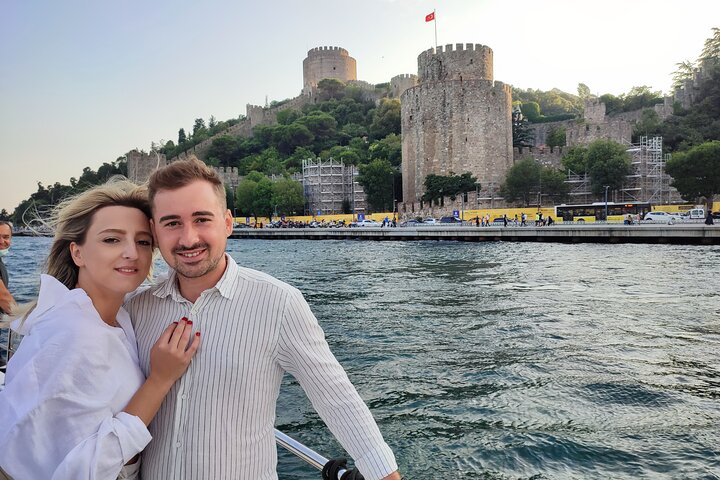 Luxury yacht cruise on Istanbul's Bosphorus, offering views of palaces and bridges, photo 17 | wizardtrip