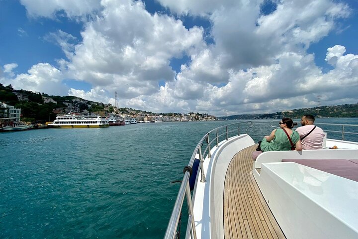 Luxury yacht cruise on Istanbul's Bosphorus, offering views of palaces and bridges, photo 22 | wizardtrip