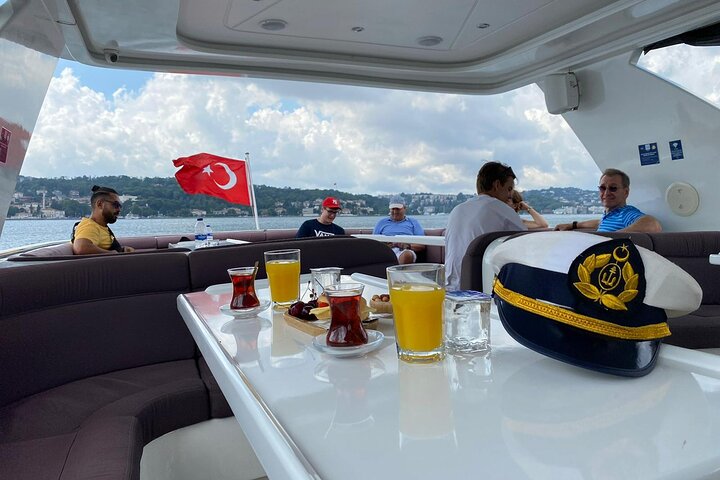 Luxury yacht cruise on Istanbul's Bosphorus, offering views of palaces and bridges, photo 23 | wizardtrip