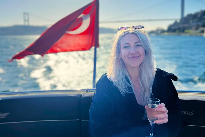 Luxury yacht cruise on Istanbul's Bosphorus, offering views of palaces and bridges, photo 27 | wizardtrip
