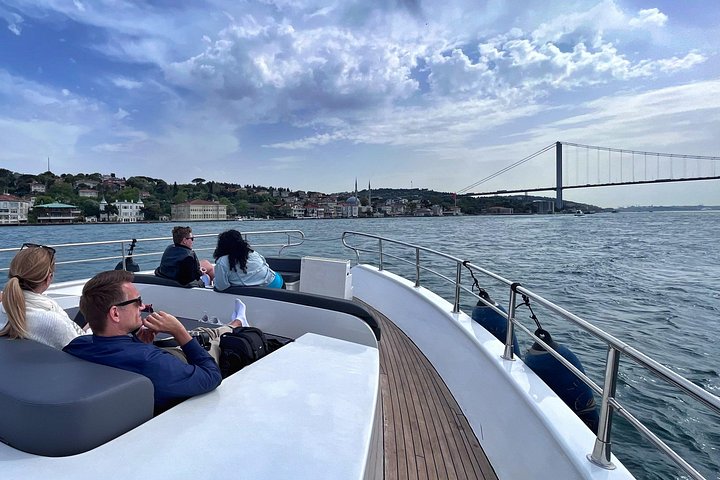 Luxury yacht cruise on Istanbul's Bosphorus, offering views of palaces and bridges, photo 29 | wizardtrip