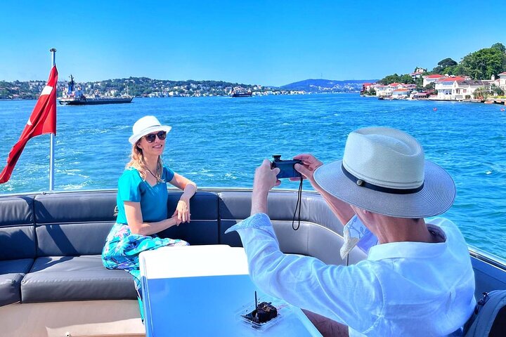 Luxury yacht cruise on Istanbul's Bosphorus, offering views of palaces and bridges, photo 36 | wizardtrip