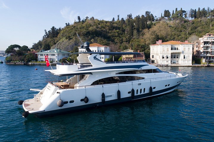 Luxury yacht cruise on Istanbul's Bosphorus, offering views of palaces and bridges, photo 41 | wizardtrip