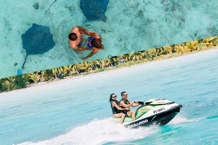 Bora Bora Jet Ski & Croisière Éco-Snorkeling Requins/Raies | wizardtrip