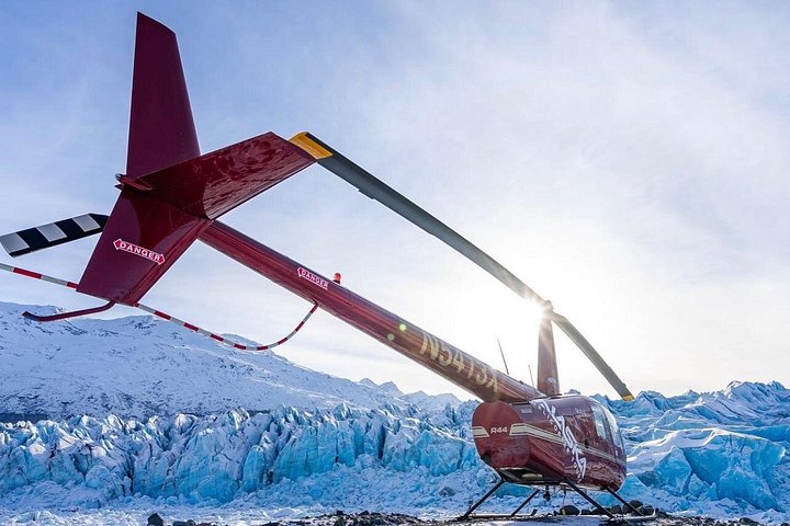 Helikoptertur over Knik-gletsjeren i Alaska med landing på isen, foto 6 | wizardtrip