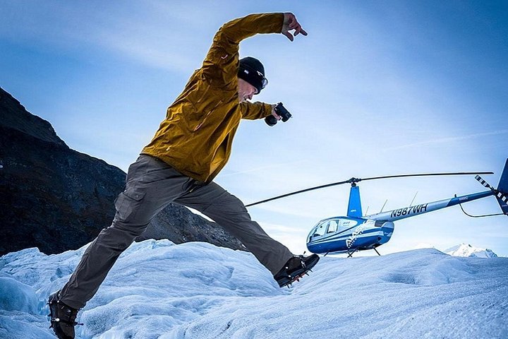 Helikoptertur over Knik-gletsjeren i Alaska med landing på isen, foto 7 | wizardtrip