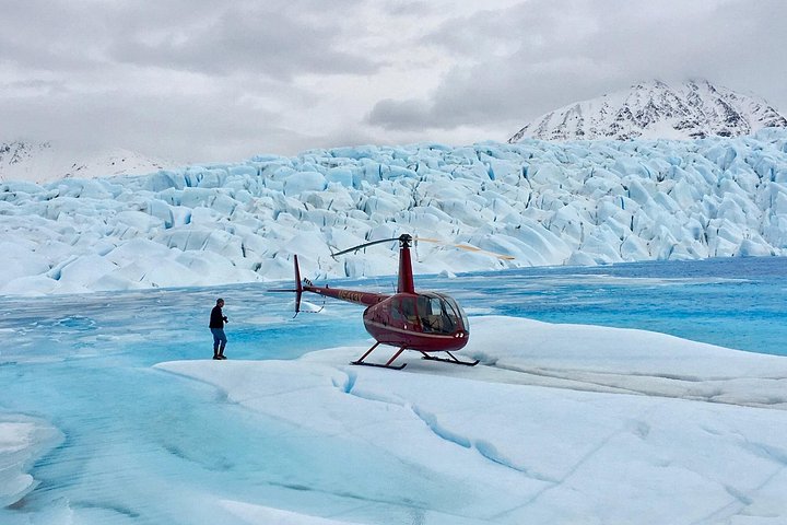 Helikoptertur over Knik-gletsjeren i Alaska med landing på isen, foto 12 | wizardtrip