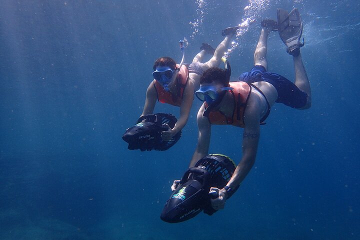 Sea scooter snorkeling adventure in Antigua, exploring coral reefs and marine life, photo 12 | wizardtrip