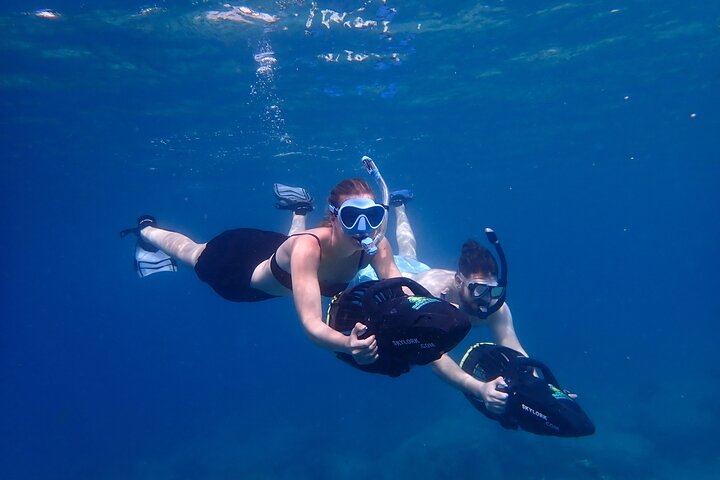 Sea scooter snorkeling adventure in Antigua, exploring coral reefs and marine life, photo 26 | wizardtrip