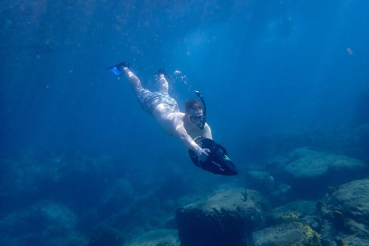 Sea scooter snorkeling adventure in Antigua, exploring coral reefs and marine life, photo 28 | wizardtrip