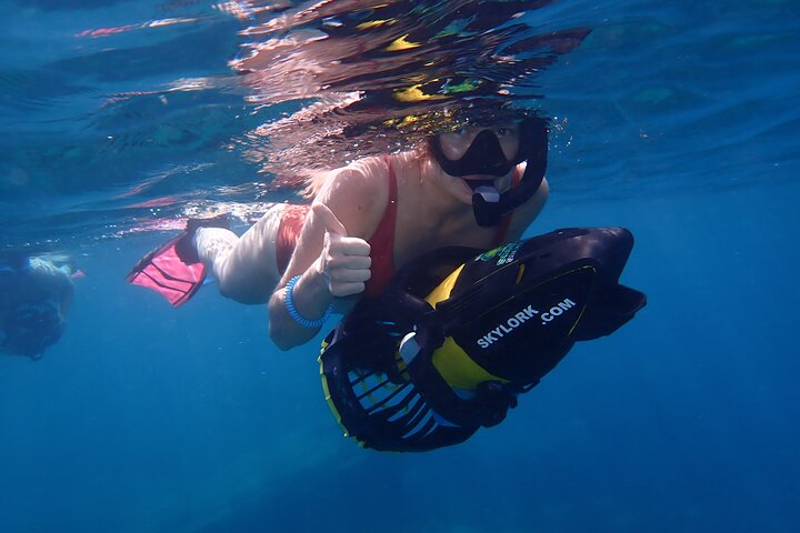 Sea scooter snorkeling adventure in Antigua, exploring coral reefs and marine life, photo 30 | wizardtrip