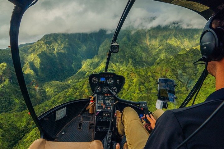 Passeio privado de helicóptero sem portas sobre as deslumbrantes cascatas, cânions e costas de Kauaʻi, foto 10 | wizardtrip