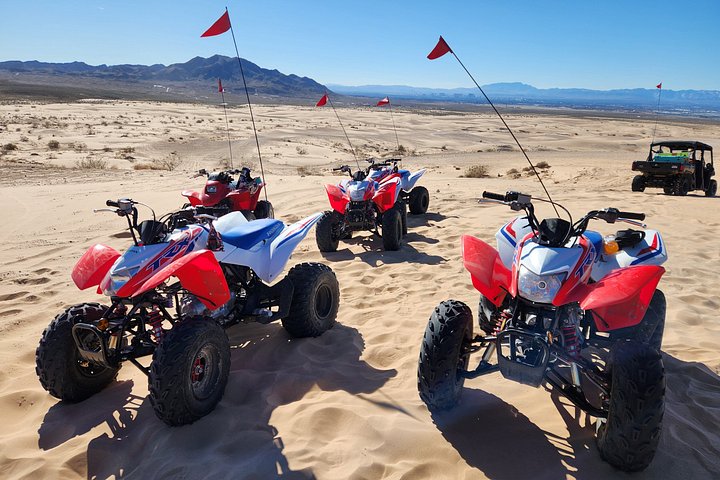 Experience an exhilarating ATV ride through the scenic Nellis Dunes desert landscape near Las Vegas, photo 7 | wizardtrip