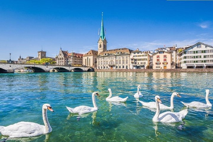 Panoramic views of Zurich city, Lake Zurich, and the Alps from a mountain viewpoint, photo 16 | wizardtrip