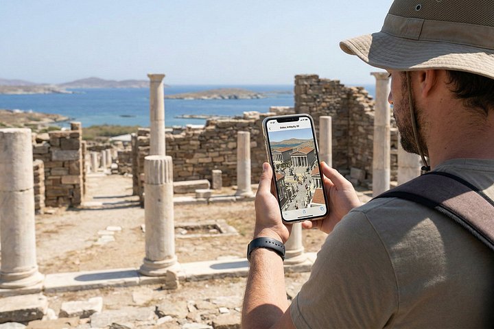 Seiltur med seilbåt fra Mykonos til Rhenia og Delos, med svømming, snorkling og historiske turer, foto 6 | wizardtrip