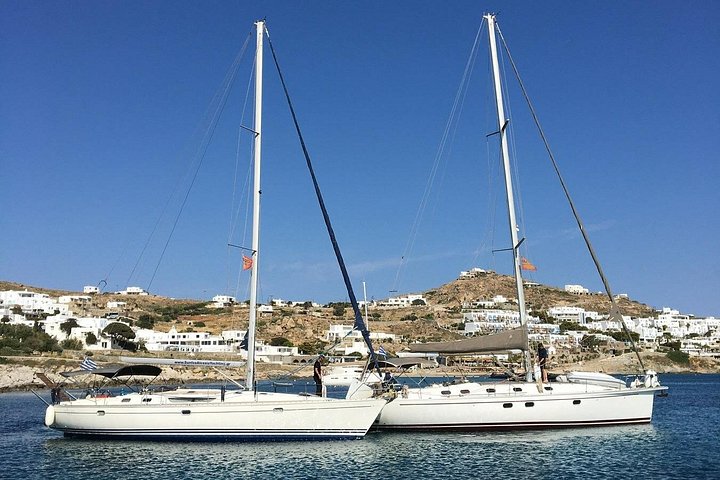 Seiltur med seilbåt fra Mykonos til Rhenia og Delos, med svømming, snorkling og historiske turer, foto 12 | wizardtrip