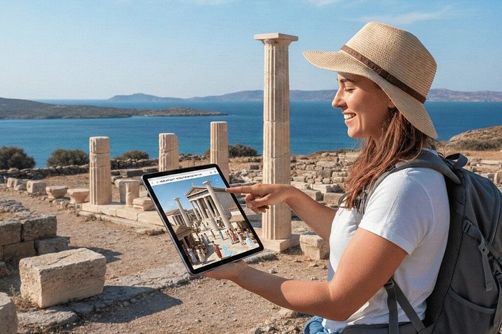 Seiltur med seilbåt fra Mykonos til Rhenia og Delos, med svømming, snorkling og historiske turer, foto 14 | wizardtrip