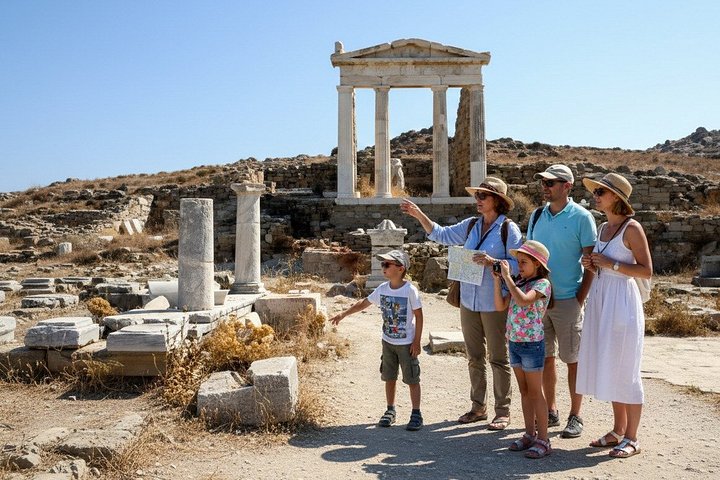Seiltur med seilbåt fra Mykonos til Rhenia og Delos, med svømming, snorkling og historiske turer, foto 16 | wizardtrip