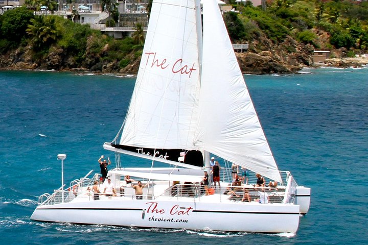 Solnedgangsmiddagstur på en katamaran i St. Thomas med havnelys og middag, foto 7 | wizardtrip