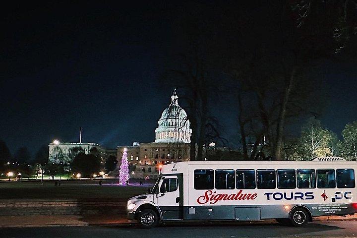Passeio noturno pelos monumentos do National Mall de Washington DC, incluindo a Casa Branca e o Capitólio, foto 20 | wizardtrip