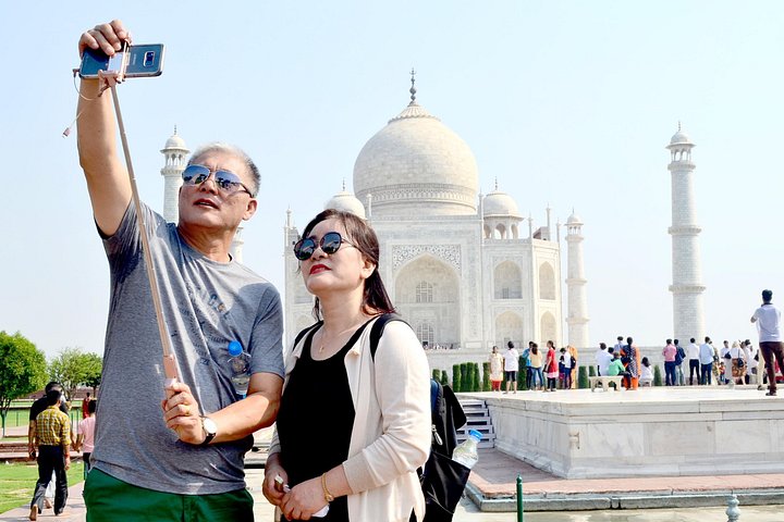 Private Ganztagestour zu den UNESCO-Weltkulturerbestätten von Agra, einschließlich des Taj Mahal bei Sonnenaufgang und Sonnenuntergang, Foto 21 | wizardtrip
