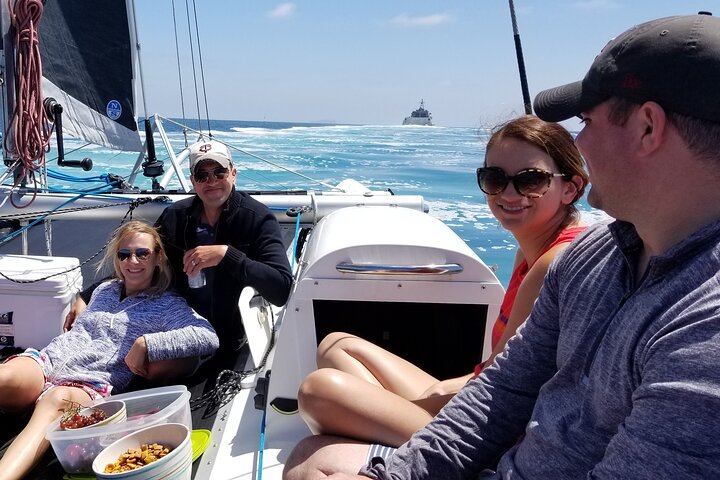Nyd en katamaransejlads i San Diego havn, spot havliv og byudsigt, foto 11 | wizardtrip