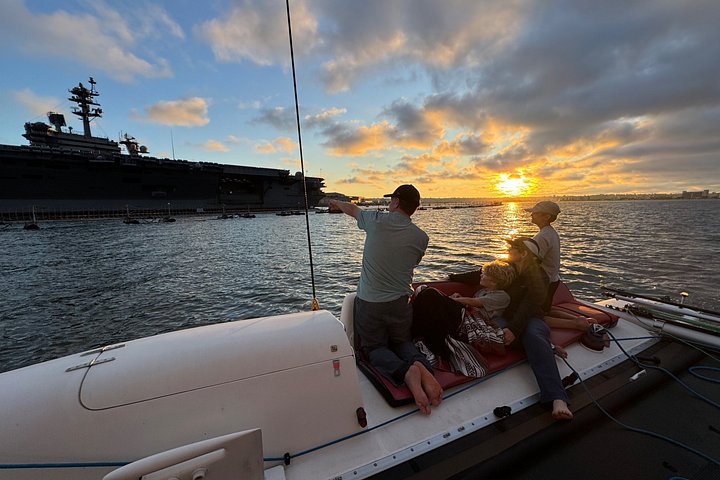 Nyd en katamaransejlads i San Diego havn, spot havliv og byudsigt, foto 22 | wizardtrip