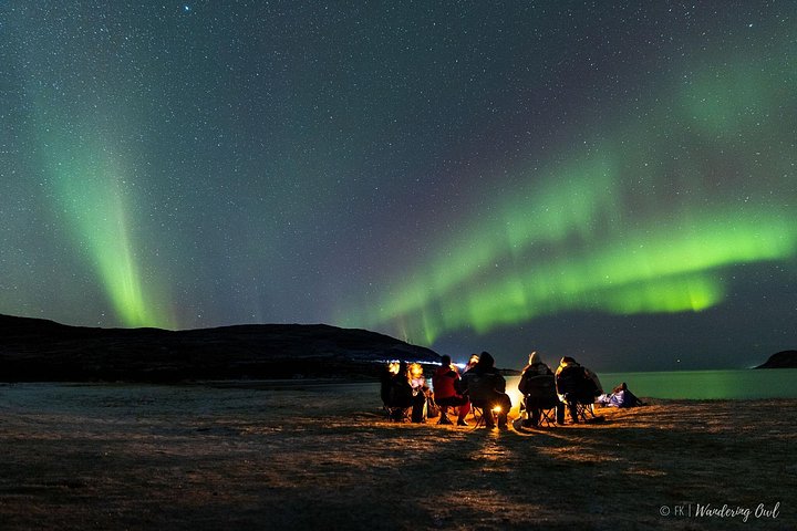 Búsqueda de Aurora Boreal en Tromsø con fogata, comida y equipo de invierno proporcionado, foto 16 | wizardtrip