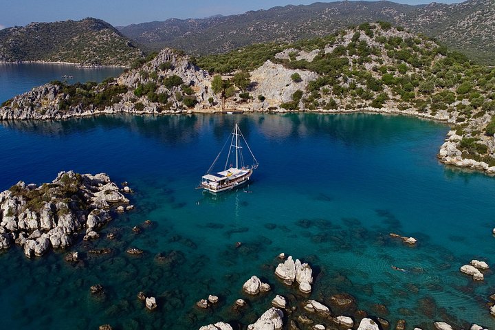 Bådtur der udforsker Kekova øens sunkne by og historiske steder fra Kaş, Tyrkiet, foto 13 | wizardtrip