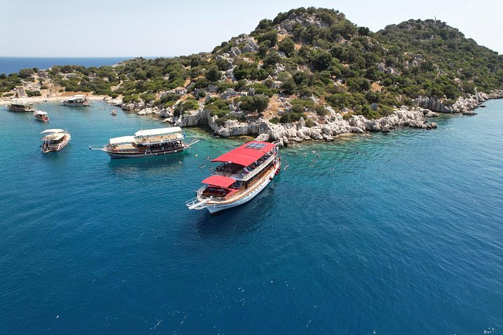 Bådtur der udforsker Kekova øens sunkne by og historiske steder fra Kaş, Tyrkiet, foto 15 | wizardtrip