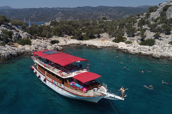 Bådtur der udforsker Kekova øens sunkne by og historiske steder fra Kaş, Tyrkiet, foto 36 | wizardtrip