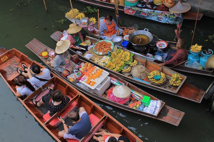 Tour del Mercado Flotante y del Tren de Medio Día desde Bangkok | wizardtrip