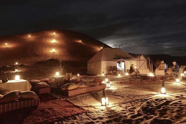 Kameltur ved solnedgang og middagsopplevelse i Agafay-ørkenen nær Marrakech, foto 6 | wizardtrip
