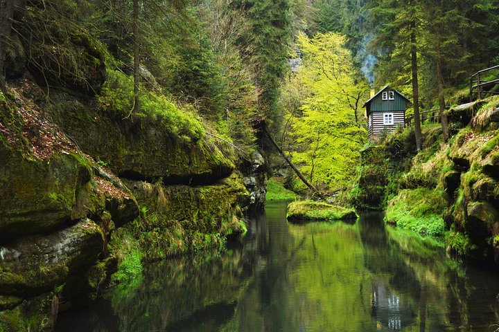 Tagesausflug zum Nationalpark Böhmische und Sächsische Schweiz von Prag, mit Naturlandschaften und Brücken, Foto 35 | wizardtrip