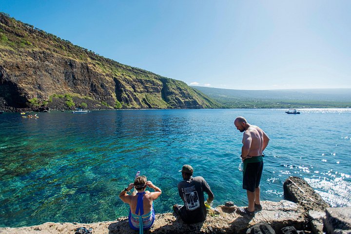 Power catamaran snorkel tour op Big Island, Hawaï, die Kealakekua Bay en zeeleven verkent, foto 18 | wizardtrip