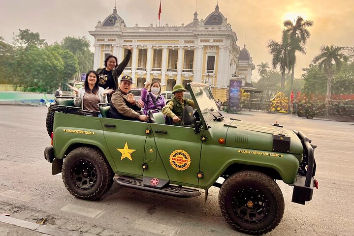 Experience Hanoi's vibrant culture and cuisine from a vintage army jeep, exploring streets and tasting local food, photo 38 | wizardtrip