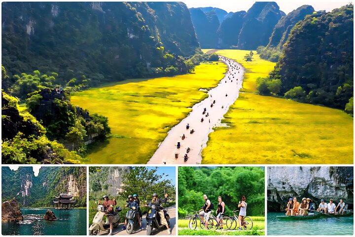 Scenic boat ride through limestone karsts and rice paddies in Ninh Binh, Vietnam, photo 14 | wizardtrip