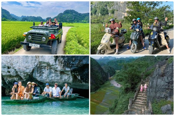 Scenic boat ride through limestone karsts and rice paddies in Ninh Binh, Vietnam, photo 17 | wizardtrip