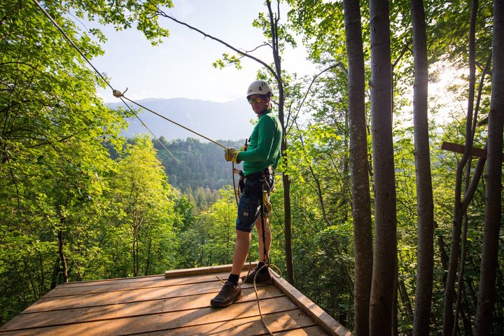 Aventure Tyrolienne Alpine Panoramique 7 Lignes à Bled | wizardtrip