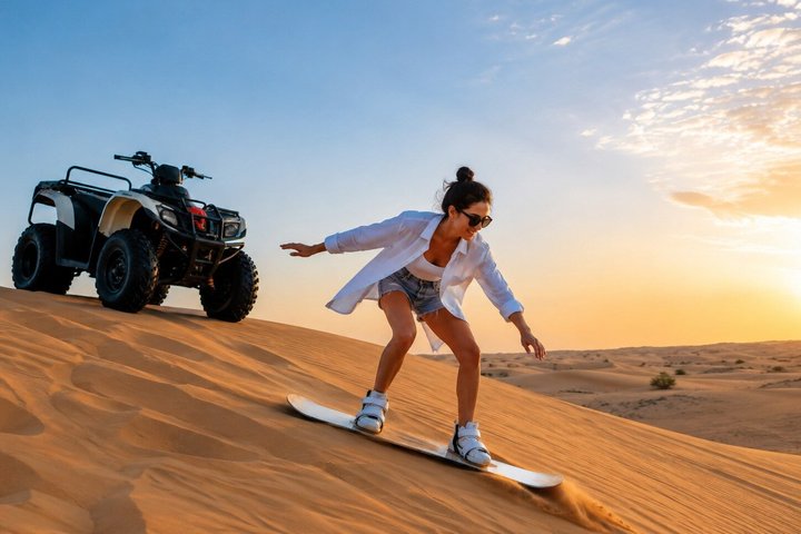 Evening desert safari in Dubai with dune bashing, quad biking, camel rides, and BBQ dinner, photo 12 | wizardtrip