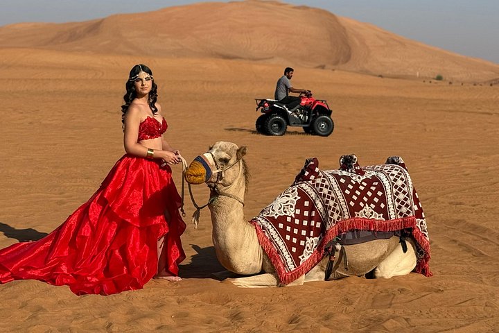 Evening desert safari in Dubai with dune bashing, quad biking, camel rides, and BBQ dinner, photo 17 | wizardtrip
