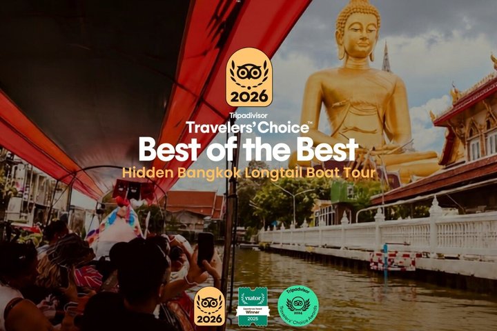 Bangkok Longtail Bootstour: Großer Buddha & Kanalleben 2 Std. | wizardtrip